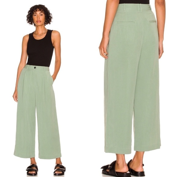rag & bone Pants - Rag & Bone Revolve Sage Leaf green Ivy culottes pants 14 new with tags